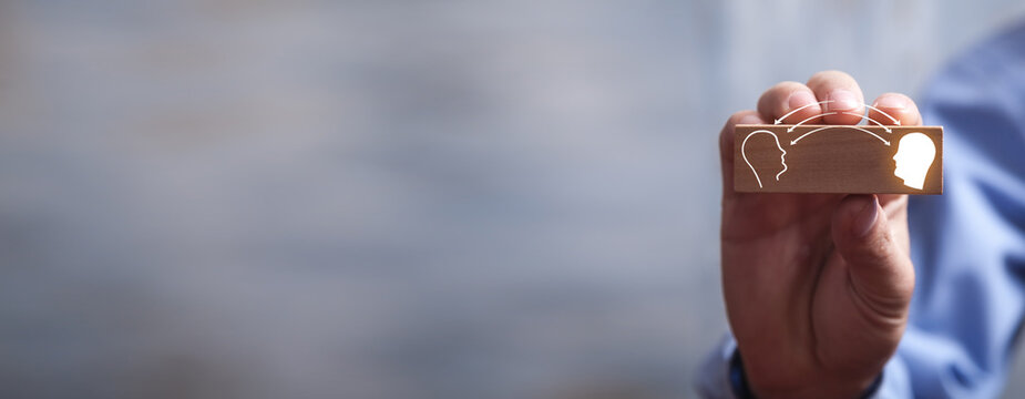 Knowledge sharing. Transferring. Brainstorming concept