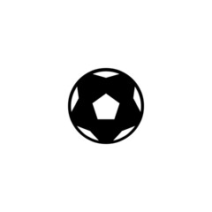 Naklejka premium Football Simple Ball Icon