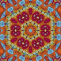 Fototapeta premium Luxury Pattern Background Mandala Batik Art 8