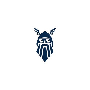 Viking Helmet logo. Top design.