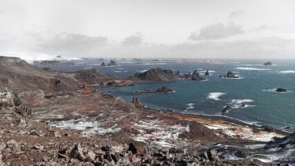 Drake passage from Island in Antarctic Pensinula