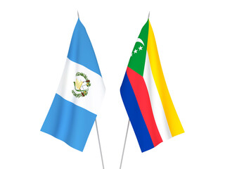 Union of the Comoros and Republic of Guatemala flags