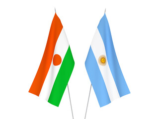 Argentina and Republic of the Niger flags