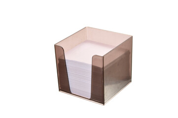 stack of paper isolated on white background