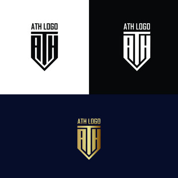 ATH sports  business  logo or TAH icon, letter, and monogram logo design vector file 
