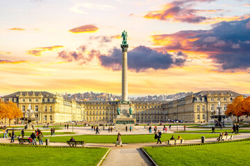 Schlossplatz, Stuttgart, Deutschland 