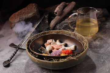lamb chops on a grill