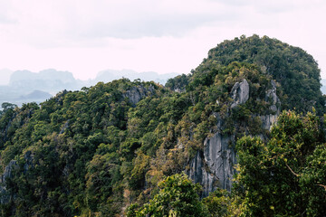 Fototapeta na wymiar Mountain in Krabbi Thailand. – Stock footage