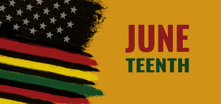 Juneteenth Freedom Day. African heritage . June 19. Celebrate Black Freedom. Flag