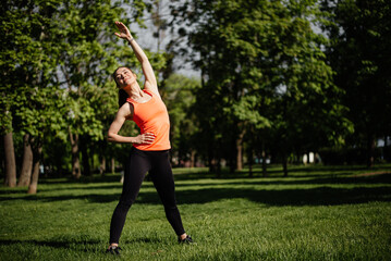Portrait of one woman only, woman jogging, human foot, warm clothing, healthy life, outdoor...