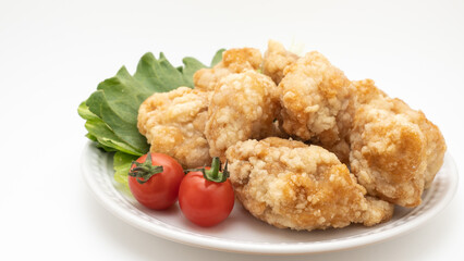 日本の鶏もも肉の唐揚げ