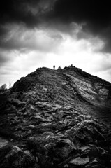 Lone walker - Rocky Pathway
Holyrood -  Black and White - Edinburgh, Scotland