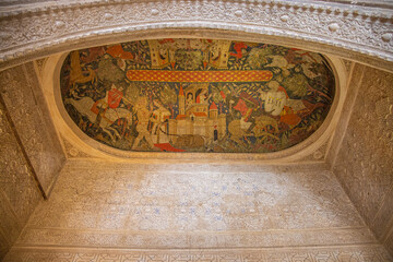 sala de los reyes, alhambra, bóveda, Granada