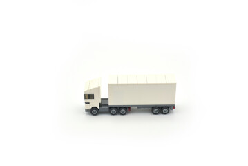 camion miniature blanc