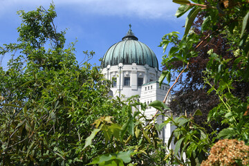 Friedhofskirche zum heiligen Karl Borromäus auf dem Zentralfriedhof in Wien, Österreich, Europa