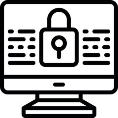 Computer Encryption Icon