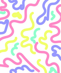 Abstract Shapes Squiggly Organic