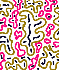 Abstract Shapes Squiggly Organic