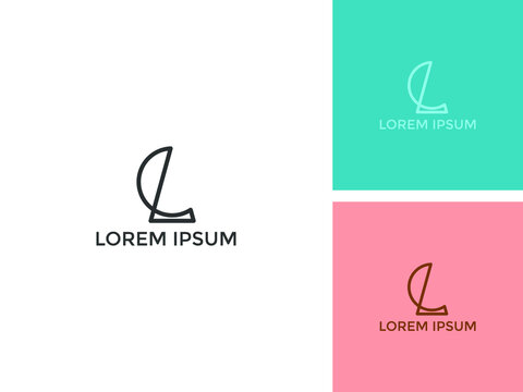 ABSTRACT ILLUSTRATION LETTER CL  LOGO DESIGN INSPIRATION VECTOR FOR YOUR BUSINESS