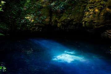 the blue point in the mountains