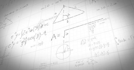 Math formulas on whiteboard