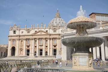 St. Peter's Basilica, Vatican, Italy.  Basilica di San Pietro.