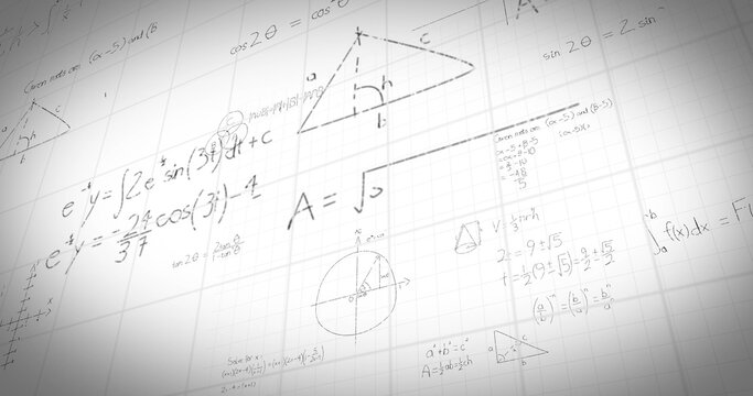 Math formulas on whiteboard