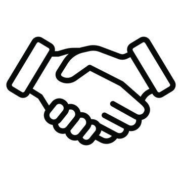 handshake icon design, vector illustration, best used for presentations