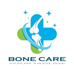 bone care healt logo symbol abstract design vector