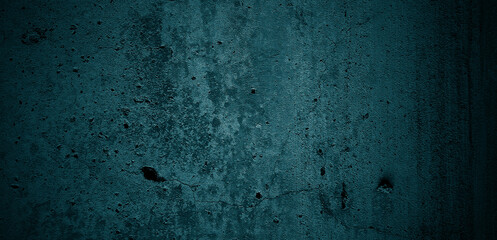 Blue wall texture. Abstract background. Dark cement texture for background. scary concrete
