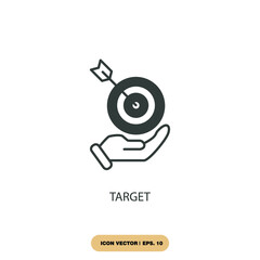 target icons  symbol vector elements for infographic web