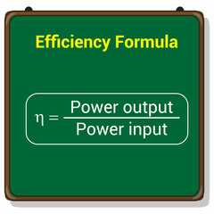 energy efficiency formula in physics