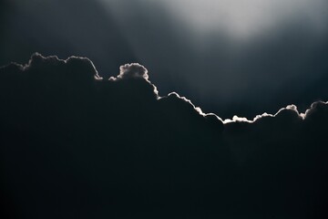 lightning in the sky