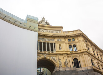 Shopping gallery - Galleria Umberto I in Naples, Italy