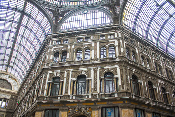 Shopping gallery - Galleria Umberto I in Naples, Italy