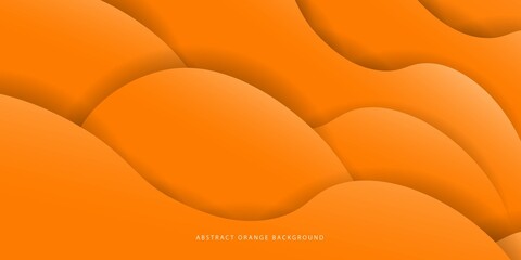 colorful abstract backcground with fluid design. orange 3d concept. eps10 vector