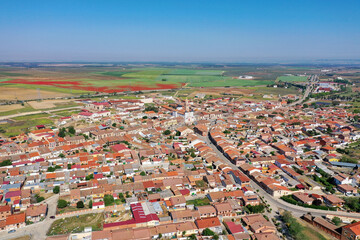 Aerial view of Rueda, Valladolid
