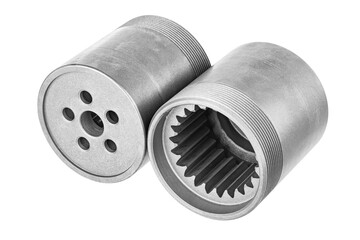 iron cups replacement piston part of polystyrol machine concrete pump with external thread and...