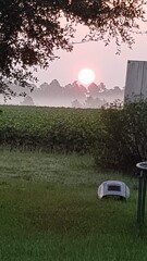 Sunrise in the country 