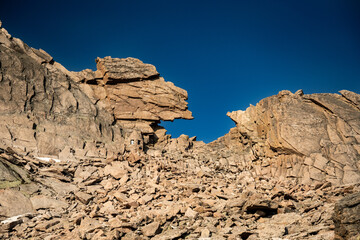 Blue Sky Through the Keyhole on the route to Longs Peak