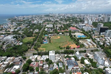 aerial view of the city