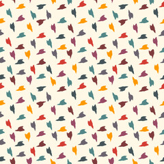 Arrows, pointers motif seamless pattern. Paint brush design background. Freehand modern minimal ornament. Trendy handdrawn doodle geometric print