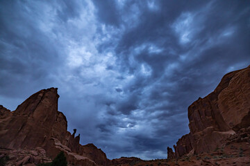 Dark Clouds in Desert