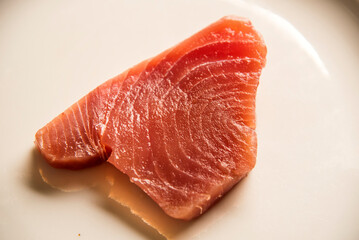 Fillet of Red Tuna Fish on plait
