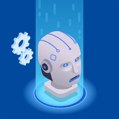 Web 3.0 Technology Isometric Concept