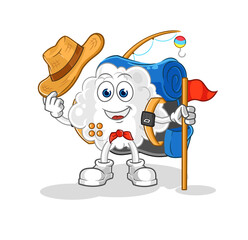 cloud scout vector. cartoon character