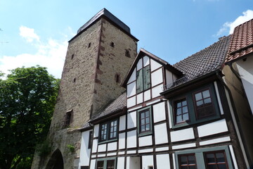 Fototapeta na wymiar Romantische Stadt Warburg