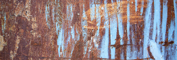 Rusty metal texture, vintage steel plate