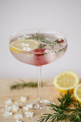 glass lemon rosemary fruit raspberry food cocktail water flowers freshness health kitchen