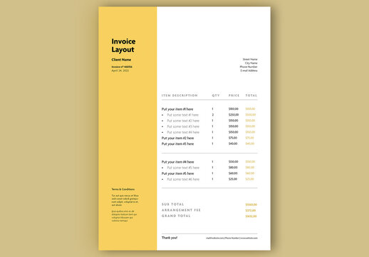 Invoice Payment Layout